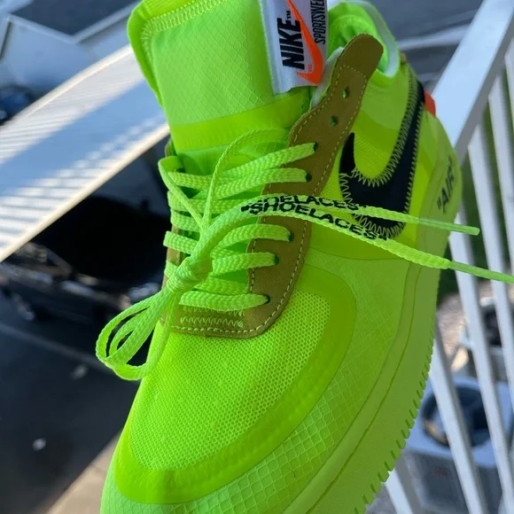 か Off-White NIKE AIR FORCE1 Volt 27.5 Off White x Nike Air Force 1 Low Volt - Size 10.5 - AO4606